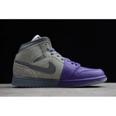 Nike Air Jordan 1 Mid Gri Basketbol Ayakkabısı Türkiye - TTA9FWM6